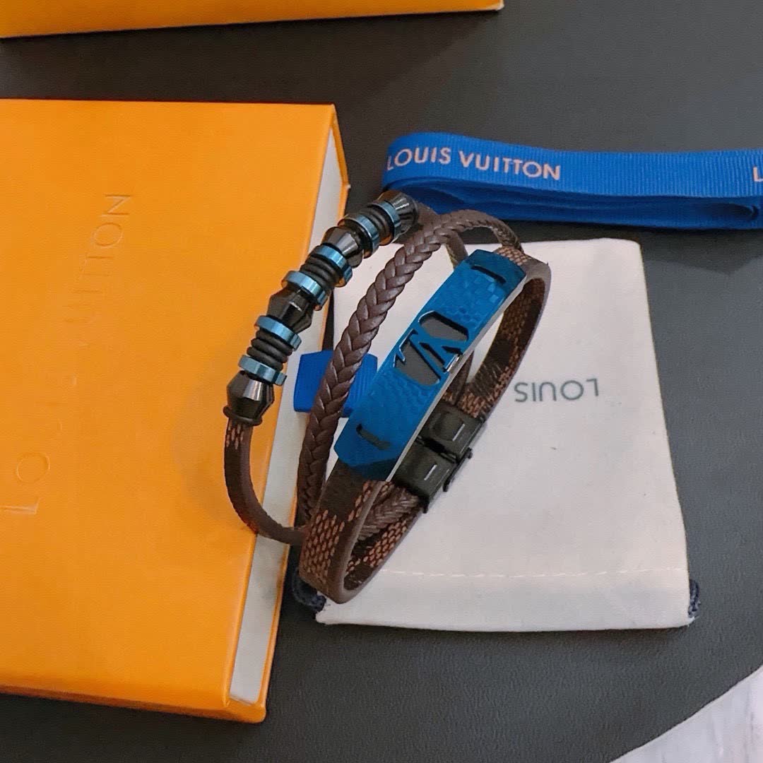 Louis Vuitton Men's Leather Bracelet